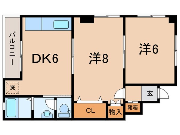 川上マンションの物件間取画像